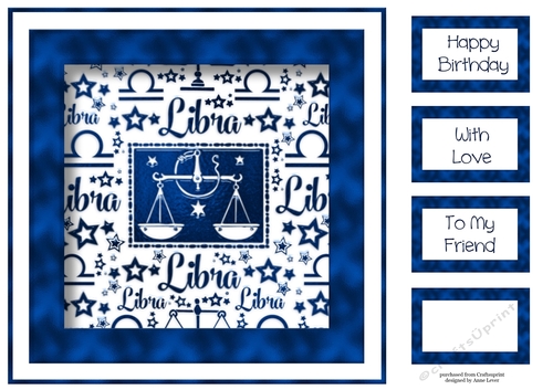 Zodiac In Blue - Libra