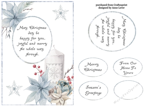 Beautiful Watercolour Christmas Verse 1