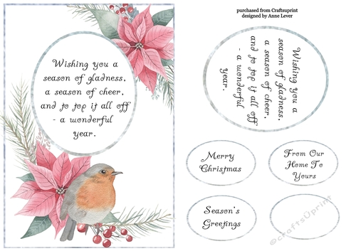 Beautiful Watercolour Christmas Verse 2