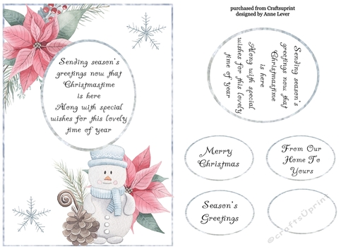 Beautiful Watercolour Christmas Verse 3