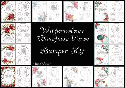 Watercolour Christmas Verse Bumper Kit