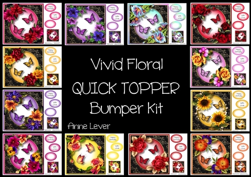 Vivid Floral QUICK TOPPER Bumper Kit