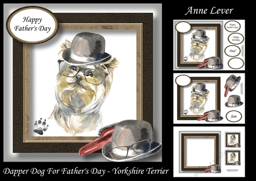 Dapper Dog For Fathers Day - Yorkshire Terrier