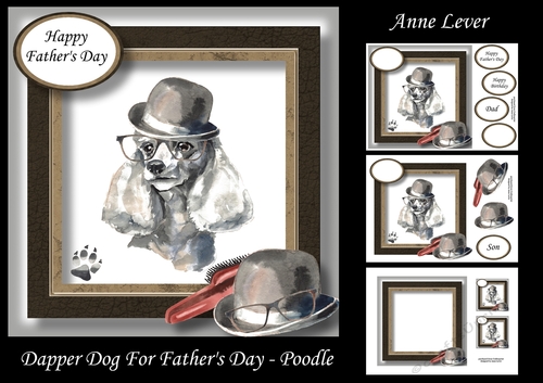 Dapper Dog For Fathers Day - Poodle