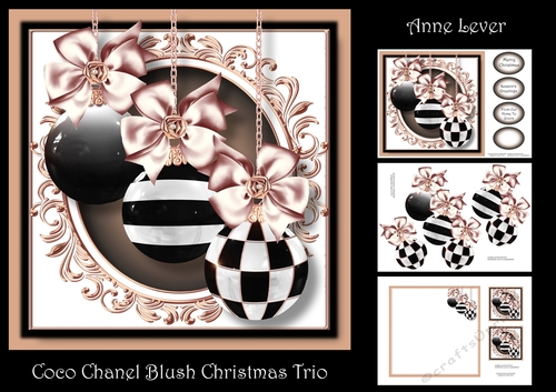 Coco Chanel Blush Christmas Trio