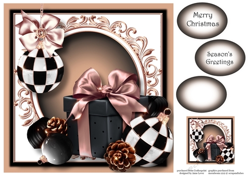 Coco Chanel Blush Christmas Present 8x8