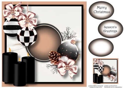 Coco Chanel Blush Christmas 8x8