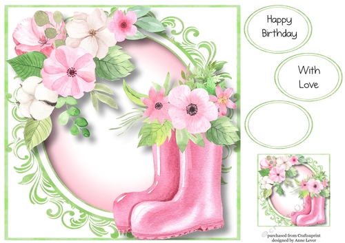 Beautiful Wildflowers Boots 8x8