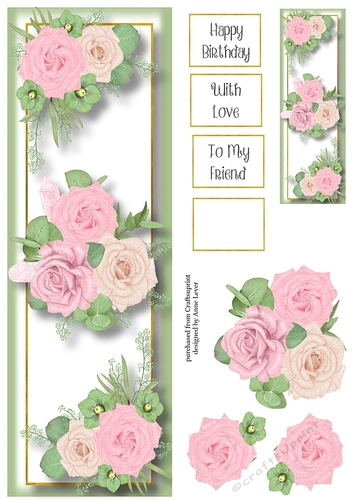 Eucalyptus & Wild Blooms 3 Lge DL