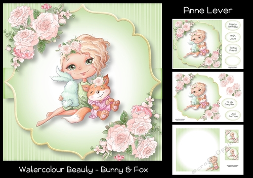 Watercolour Beauty - Bunny & Fox