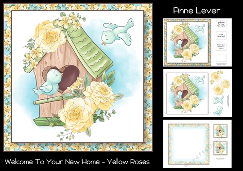 Welcome To Your New Home - Yellow Roses