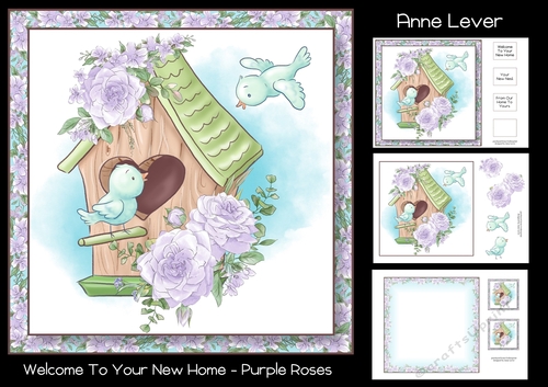 Welcome To Your New Home - Purple Roses
