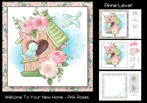 Welcome To Your New Home - Pink Roses
