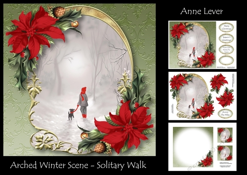 Arched Winter Scene - Solitary Walk