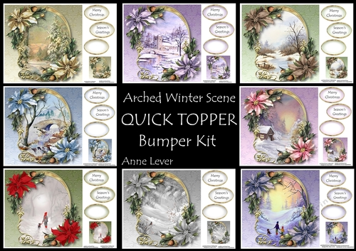 Arched Winter Scene QUICK TOPPER Bumper Kit