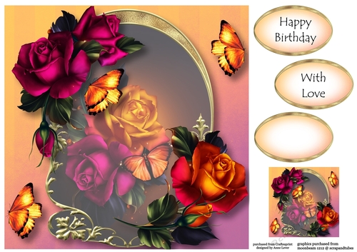Golden Arched Frame - Autumn Bouquet 8x8