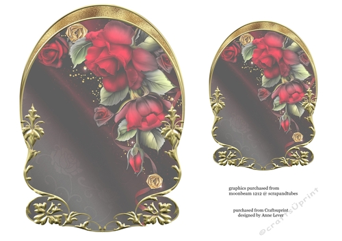 Unembellished Arched Floral Topper 8 ( 8x8 6x6 A5 A6 )