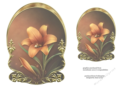 Unembellished Arched Floral Topper 11 ( 8x8 6x6 A5 A6 )