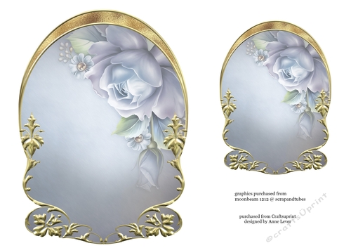 Unembellished Arched Floral Topper 19 ( 8x8 6x6 A5 A6 )
