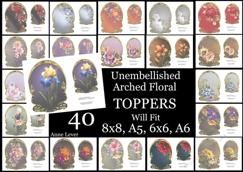 Unembellished Arched Floral Toppers Bumper Kit