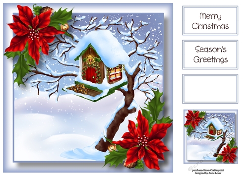 The Christmas Birdhouse 8x8