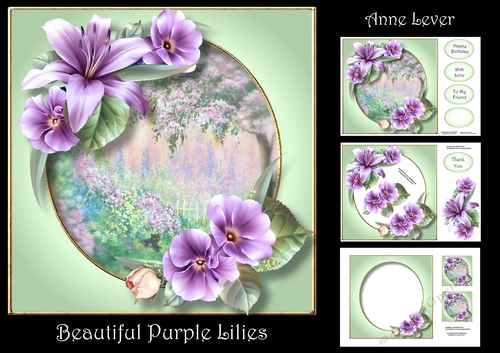 Beautiful Purple Lilies