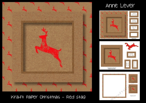 Kraft Paper Christmas - Red Stag