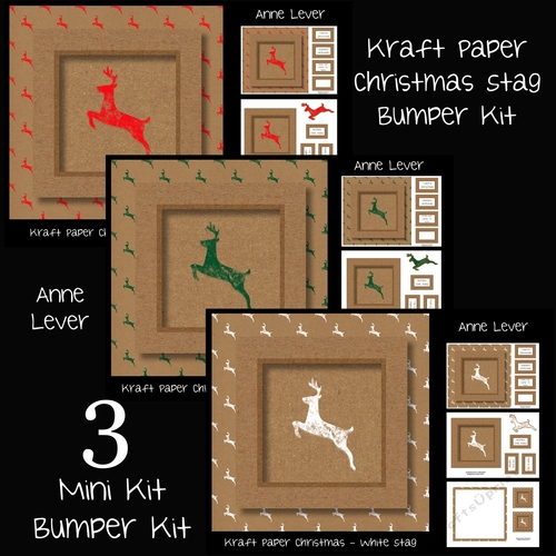 Kraft Paper Christmas Stag Bumper kit
