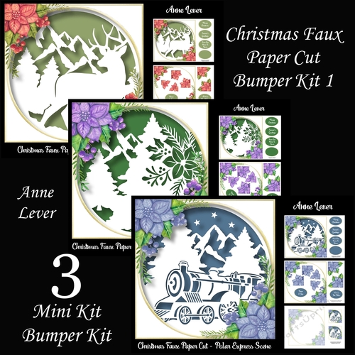 Christmas Faux Paper Cut Bumper Kit 1