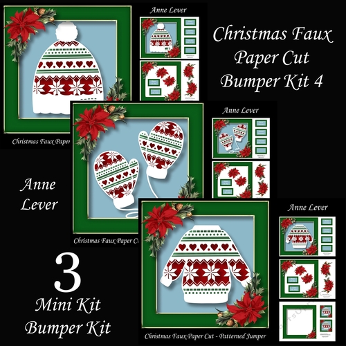 Christmas Faux Paper Cut Bumper Kit 4
