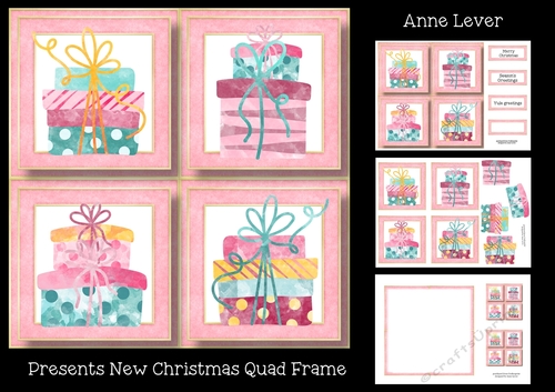 Presents New Christmas Quad Frame