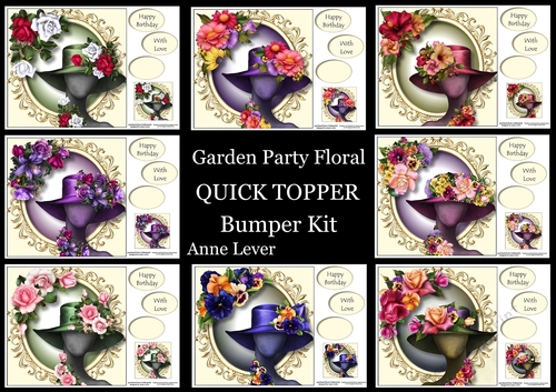 Garden Party Floral QUICK TOPPER Bumper Kit