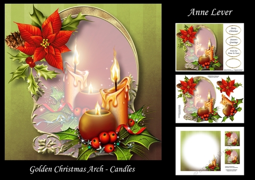 Golden Christmas Arch - Candles