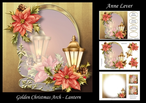 Golden Christmas Arch - Lantern