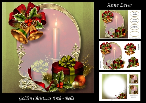 Golden Christmas Arch - Bells