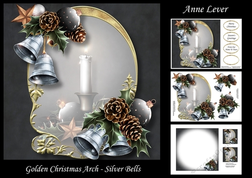 Golden Christmas Arch - Silver Bells