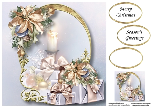 Golden Christmas Arch - Winter Melody 8x8