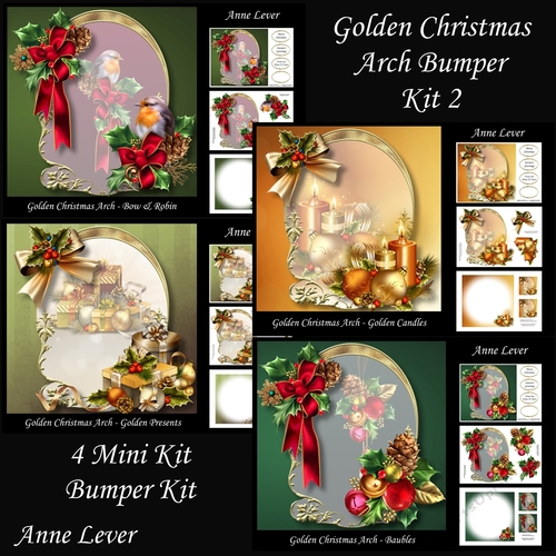 Golden Christmas Arch Bumper Kit 2