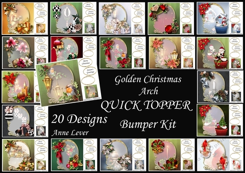 Golden Christmas Arch QUICK TOPPER Bumper Kit