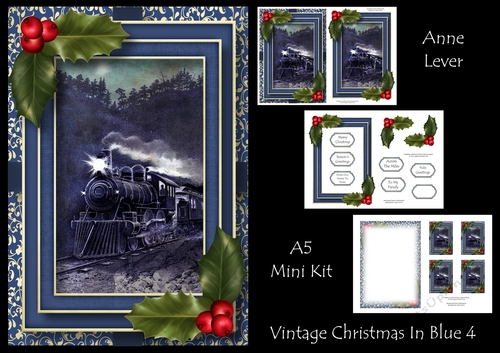 Vintage Christmas In Blue 4