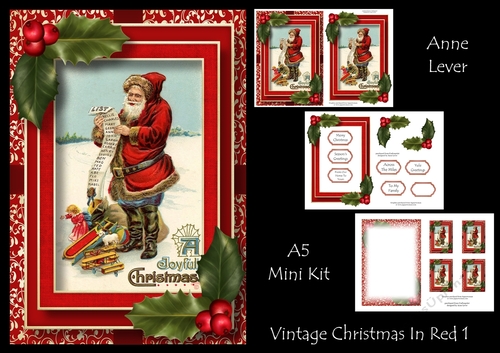 Vintage Christmas In Red 1