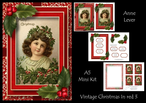 Vintage Christmas In Red 3