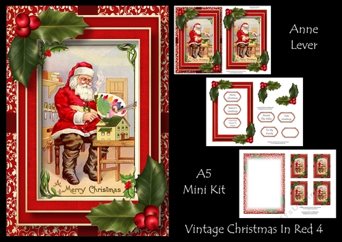 Vintage Christmas In Red 4