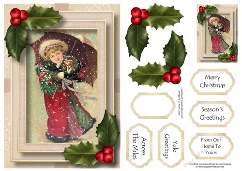 Vintage Christmas Natural 2 A5