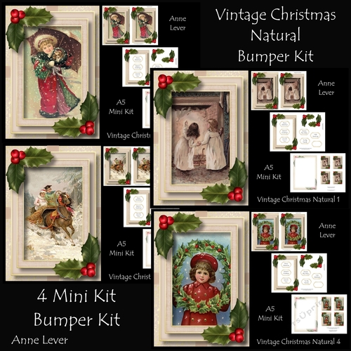 Vintage Christmas Natural Bumper Kit