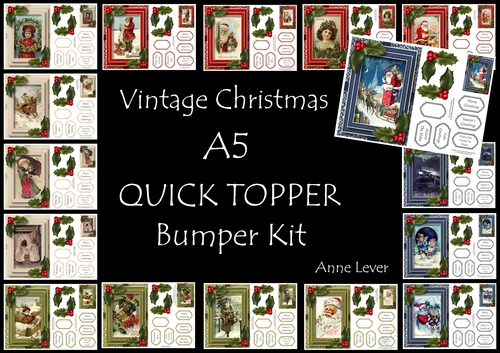 Vintage Christmas QUICK TOPPER Bumper Kit
