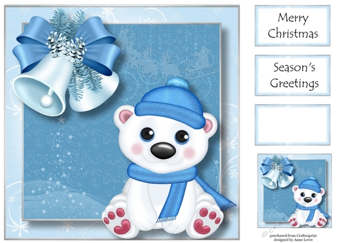 Christmas Ted 8x8
