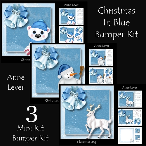 Christmas In Blue Bumper Kit