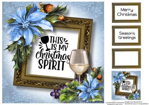Christmas Wine Quote 3 8x8