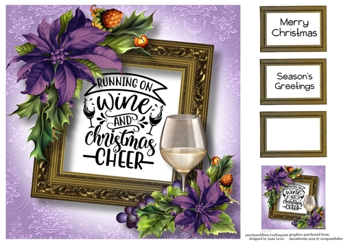 Christmas Wine Quote 1 8x8